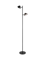 Dimmbare LED Design Stehlampe „Taros“ mit Fernbedienung Bronze dunkel Schuller