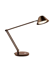 Dimmbare LED Design Tischlampe „Taros“ Bronze dunkel Schuller