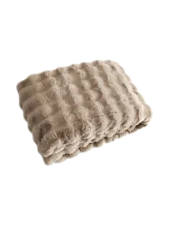 Design Plaid „Nordic Plush“, verschiedene Grössen Beige Richmond Interiors