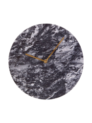 Design Wanduhr „Lamonte“ aus schwarzem Marmor FIFTY FIVE SOUTH