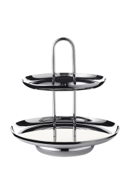 Premium Edelstahl Etagere „Asus“ – hochglanzpoliert EDZARD