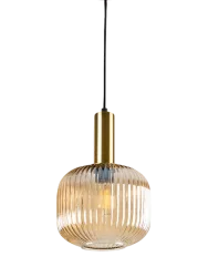 Dimmbare Design Pendellampe „Norma“, 1-flammig Multicolor Ø 20 cm Schuller