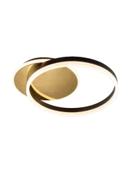 LED Design Decken- & Wandlampe „Oriel“ Gold, Schwarz Schuller