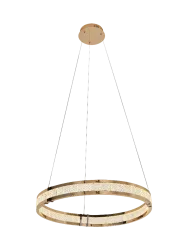 Dimmbare LED Design Hängelampe „Lorian“ Gold Schuller