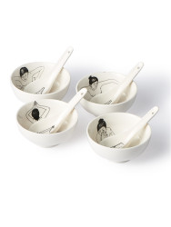 Design Schalen Set „Undressed“, 4er-Set Pols Potten