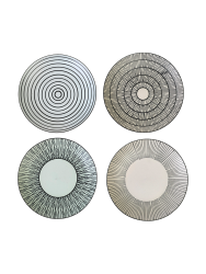 4-teiliges Design Teller-Set „Afresh“ Pastel Ø 27 cm Pols Potten