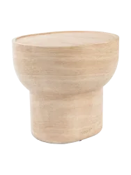 In-/Outdoor Design Beistelltisch „Noble Pill“ aus Zement Beige Zuiver