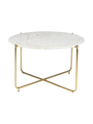 Runder Marmor Couchtisch „Timpa“ White Label by Bloomingloft