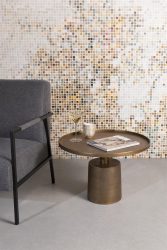 Runder Design Beistell- / Couchtisch „Mason“ White Label by Bloomingloft