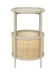 Runder Design Beistelltisch „Makoto“ White Label by Bloomingloft