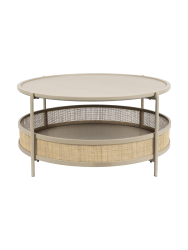 Runder Design Couchtisch „Makoto“ Ø 80 cm White Label by Bloomingloft