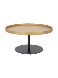 Runder Design Beistelltisch „Yuri“, verschiedene Grössen White Label by Bloomingloft