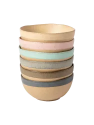 Handgefertigter Latte Schalen „Arenito“ ,6er-Set Costa Nova