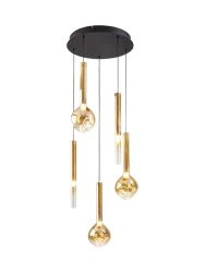 LED Design Pendellampe „Essenza“, 5-flammig Schuller