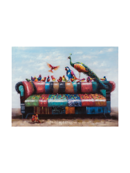 image LAND Bild Vogel Patchwork  | Schubiger Möbel