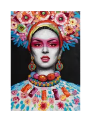 image LAND Bild Frau mit Blumen Dekoration 2  | Schubiger Möbel