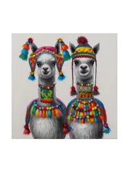 image LAND Bild 2 Lamas im Inka Stil  | Schubiger Möbel