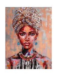 image LAND Bild Afrikanische Schönheit mit Turban  | Schubiger Möbel