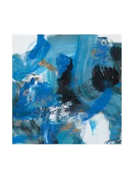 image LAND Bild Schwungvolle Variationen Blau Blau | Schubiger Möbel
