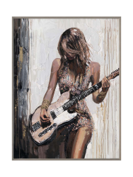 image LAND Gemälde Guitar Girl  | Schubiger Möbel