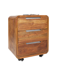 Moderner Massivholz Rollcontainer „Goa“ Invicta Interiors