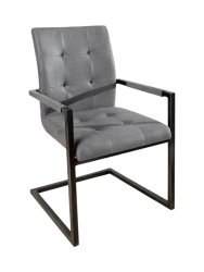 Freischwinger Stuhl „Oxford“ mit Armlehnen Invicta Interiors