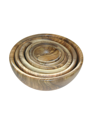 6-teiliges Premium Schalen-Set „Racine“ aus Olivenholz BÉRARD