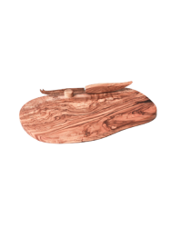 Premium Käsebrett „Acero“ inkl. Messer aus Olivenholz BÉRARD