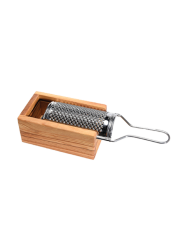 Premium Parmesan-Box „Acero“ mit Käsereibe aus Olivenholz BÉRARD