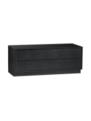 mutoni - TV-Möbel Finca Kiefer tiefschwarz 100x40, One Size