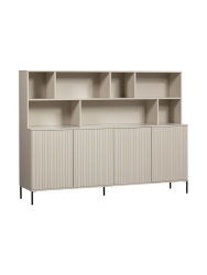 Grosser, massiver Wandschrank „New Lewison“, 4-türig De Eekhoorn