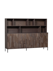 mutoni - Buffet New Gravure Esche espresso 200x150, One Size, Braun