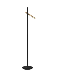 LED Design Stehlampe „Varas“ Gold, Schwarz Schuller