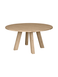 Massiver, runder Design Esstisch „Rhondal“, verschiedene Grössen De Eekhoorn