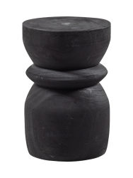 Massiver Design Beistelltisch & Hocker „Bikkel“ De Eekhoorn