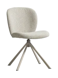mutoni - Esszimmerstuhl Femke Bouclé natur, One Size, Braun
