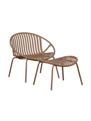 Design Outdoor Loungessel „Bruce“ ink. Fussablage De Eekhoorn