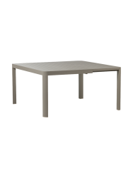 Ausziehbarer Design Gartentisch „Ovara“, 100-150 x 150 cm De Eekhoorn