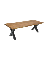 Massiver Baumstamm Esstisch „Bing Natural X“,verschiedene Grösse Invicta Interiors