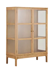 Design Holz Highboard „Zamora“ 2-türig Eiche Natural Chosen by Bloomingloft