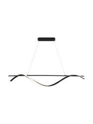 LED Design Pendellampe „Boa“ mit Fernbedienung Schwarz Schuller