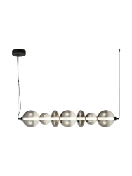 LED Design Hängelampe „Gladis“ Schwarz, Grau Schuller