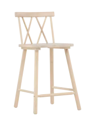 Massivholz Barstuhl „Mollöström“ Whitewash VE DESIGN