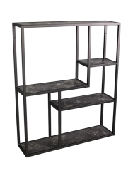 Design Wandregal „Slim Line“ - Marmoroptik dunkel Invicta Interiors