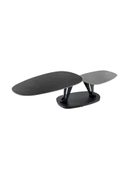 Schwenkbarer Design Keramik Couchtisch „Dancing oval“ Invicta Interiors