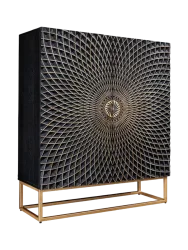 Design Highboard „Illusion“ aus Massivholz Invicta Interiors