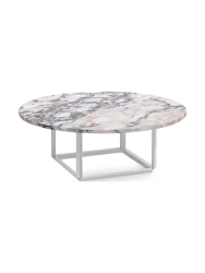 Designer Marmor Couchtisch „Florence“ - Ø 90 cm NEW WORKS