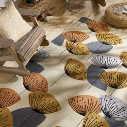 Hochwertiger In-/Outdoor Designer Teppich „Clocks“, verschiedene Grössen Sanderson