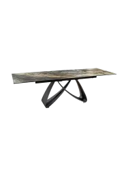 Ausziehbarer Designer-Esstisch „Butterfly“ aus Keramik 180-220-260 x 100 cm Invicta Interiors