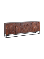 Massivholz Design Sideboard „Dune“ mit 3D-Deisgn Invicta Interiors